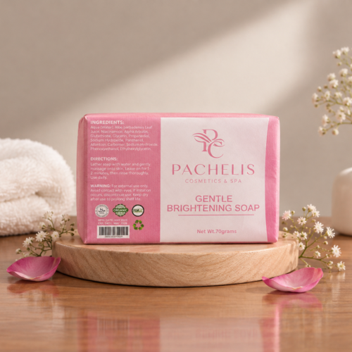 Gentle brightening face soap