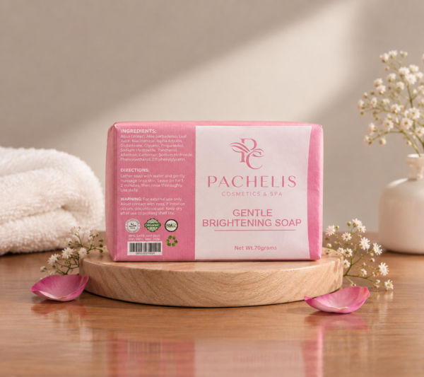 Gentle brightening face soap